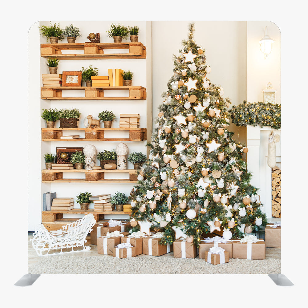 Christmas STRAIGHT TENSION FABRIC MEDIA WALL - 107