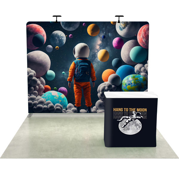 10ft x 10ft Straight Exhibit Pro 3-in-1 Display Kit with Illume Lights