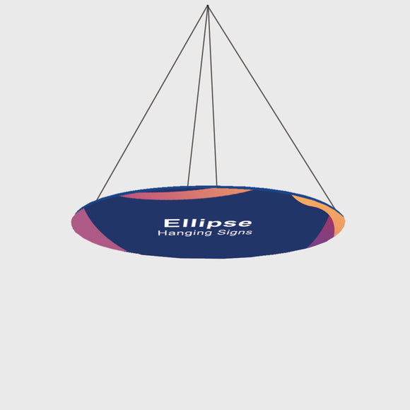Sky Tube Hanging Banner - Ellipse Face Down