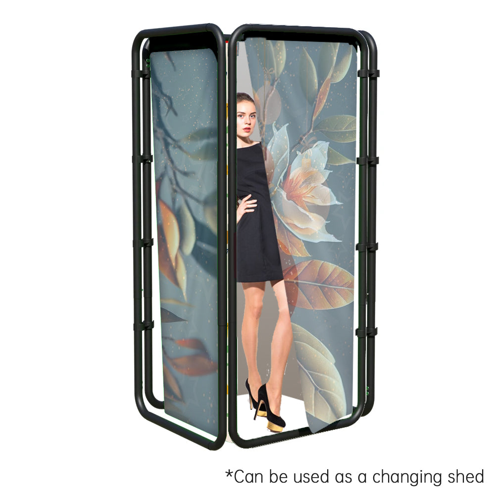 Panoramic Foldable Media Wall with Shape-Shifting Design