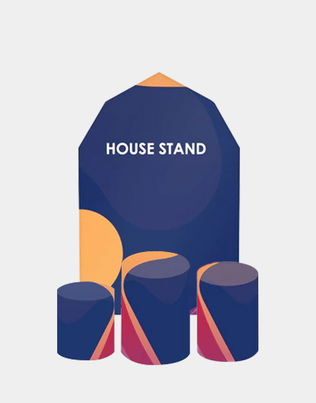 House Backdrop Stand with Plinth
