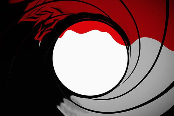 James Bond 007 Gun Barrel Target Backdrop Printing