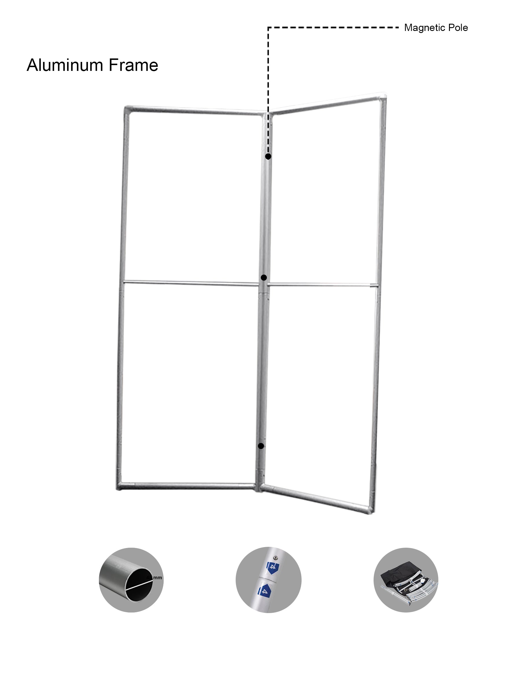 Magnetic Displays - 2 Panel