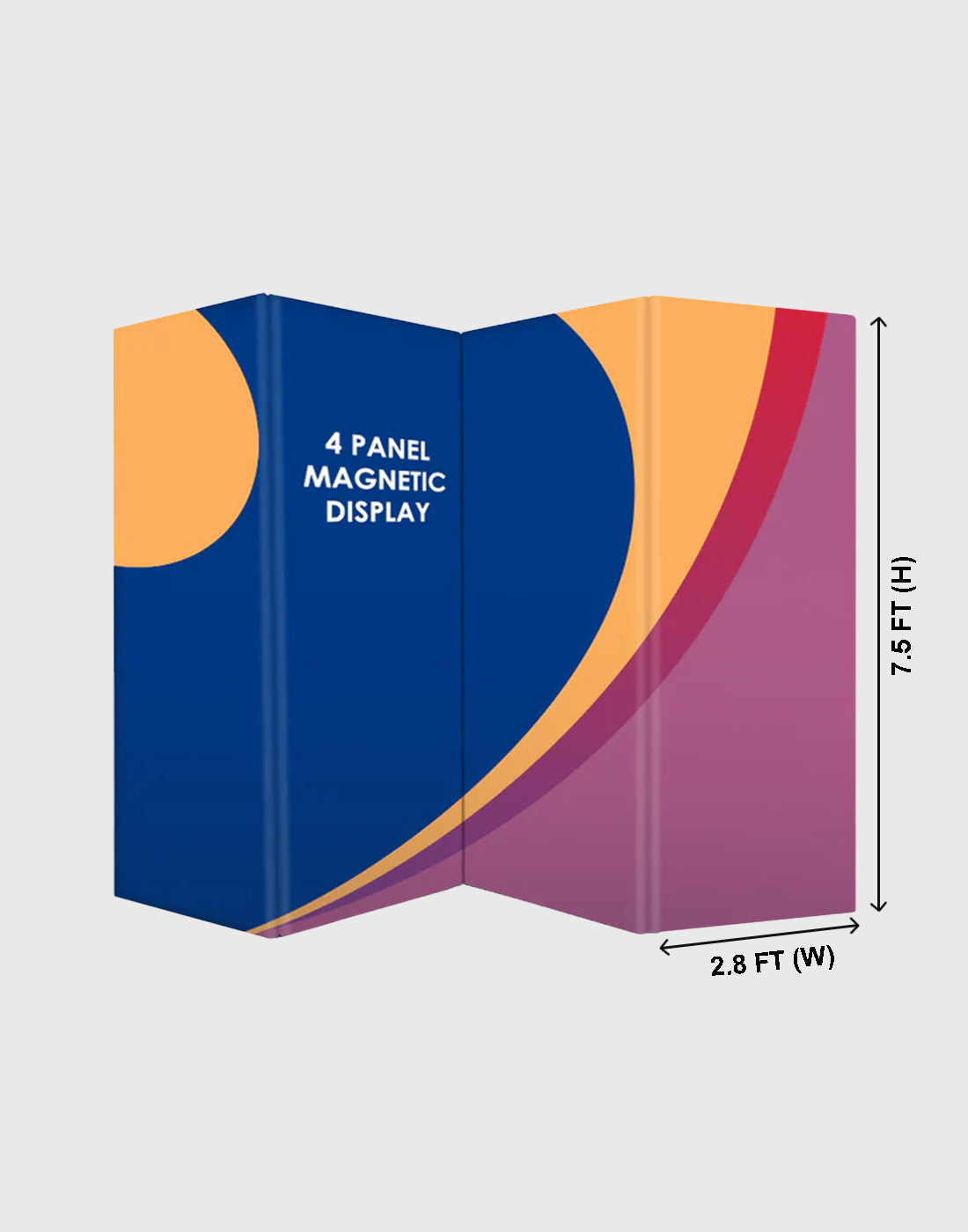 Magnetic Partition Displays - 4 Panel