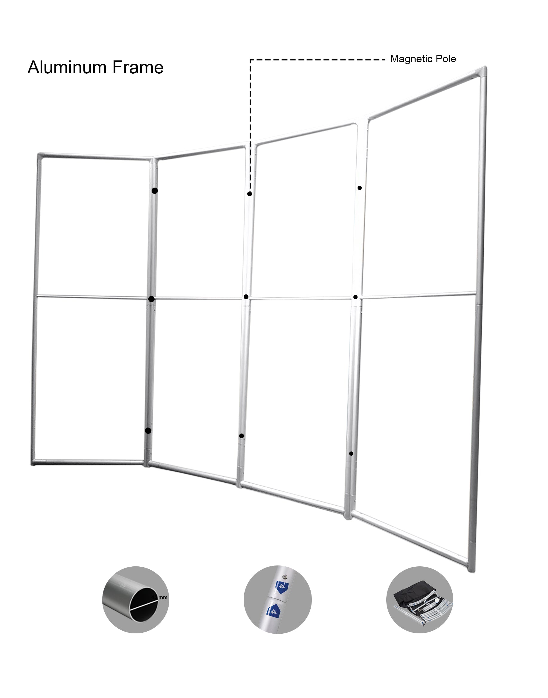 Magnetic Displays - 4 Panel