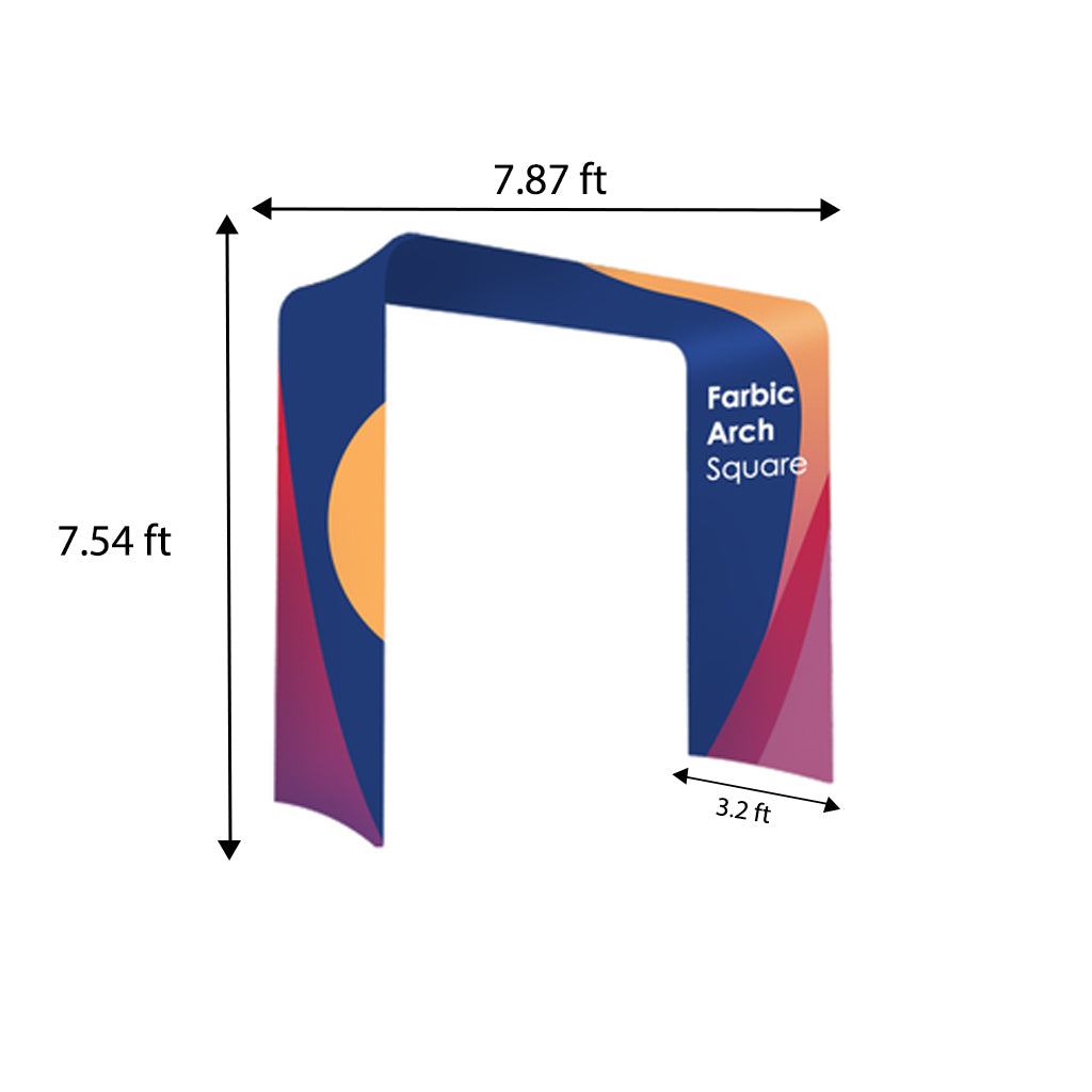 Square shape Tension Fabric Display Arch