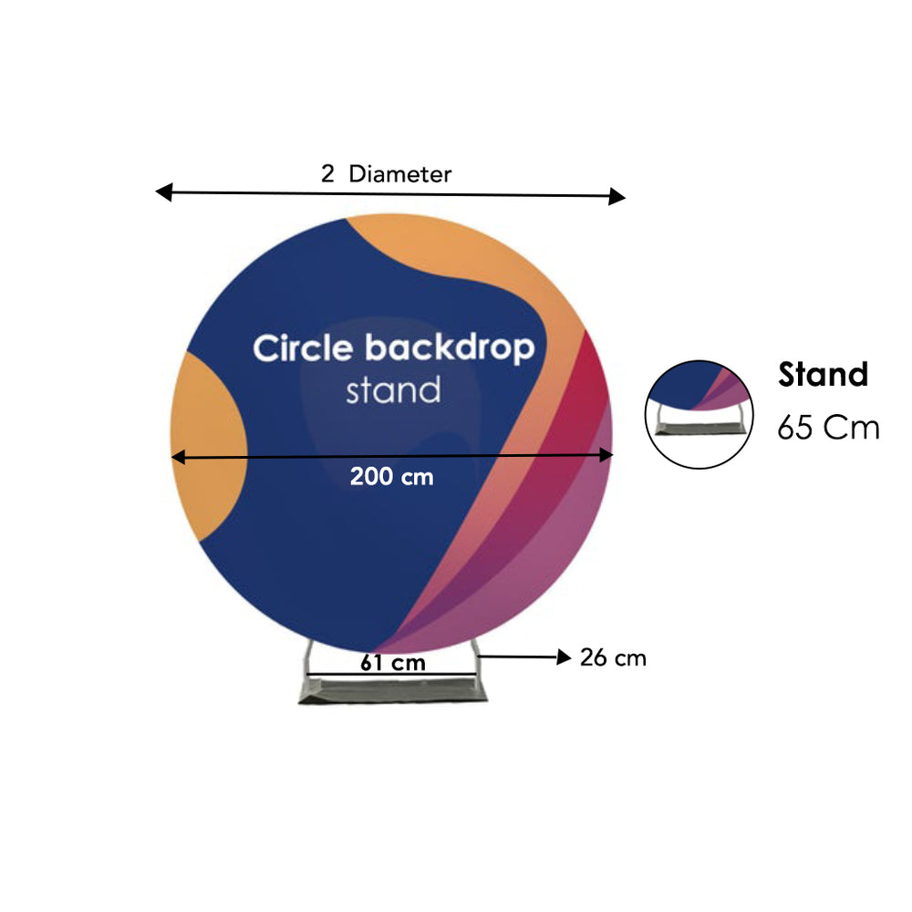Circular Backdrop Stand ( Diameter 79 inches) for Wedding & Birthday Parties Decorations