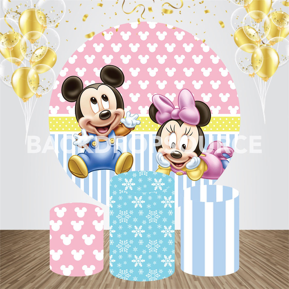 Mickey Mouse Themed Event Party Round Backdrop Kit