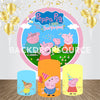 Peppa Pig Event Party Round Backdrop Kit