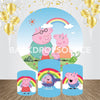 Peppa Pig Event Party Round Backdrop Kit