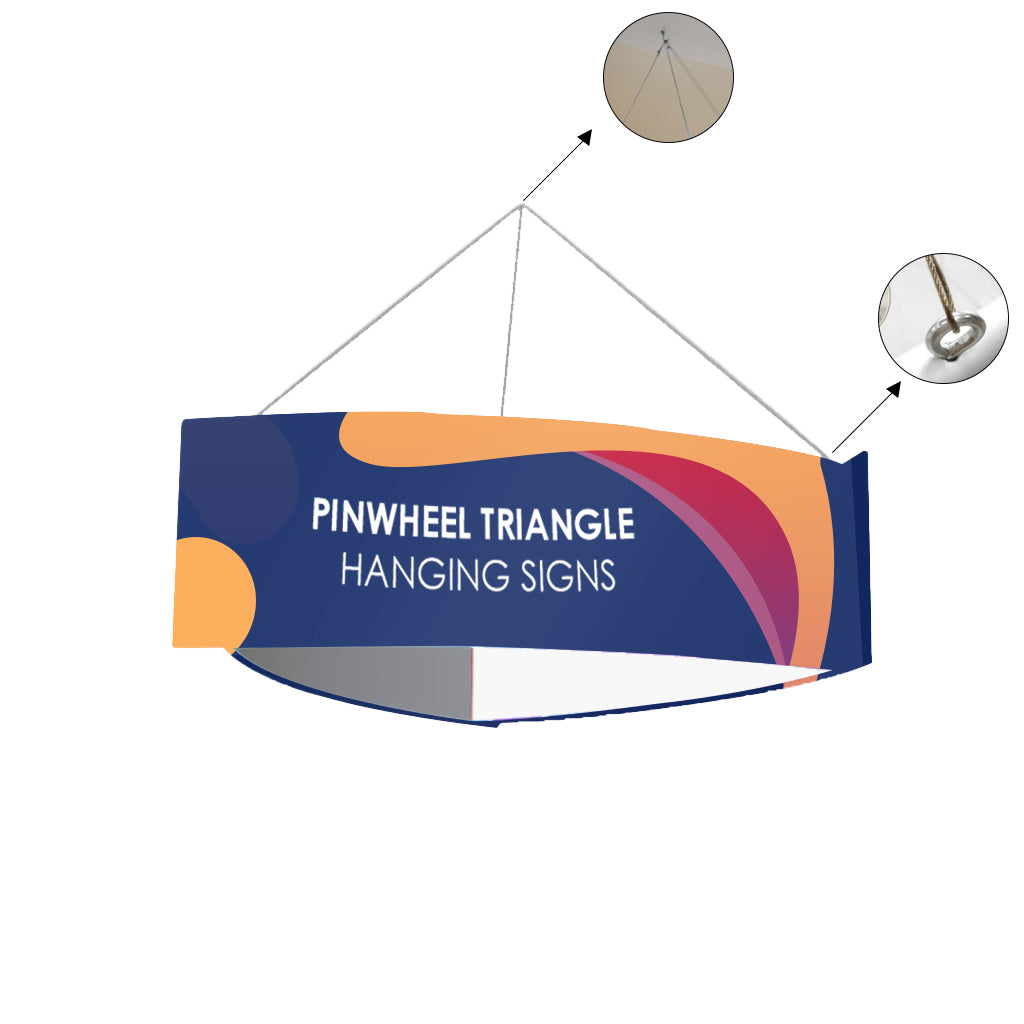 Sky Tube Pinwheel Triangle Hanging Banner
