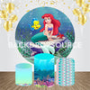 The Little Mermaid Event Party Round Backdrop Kit