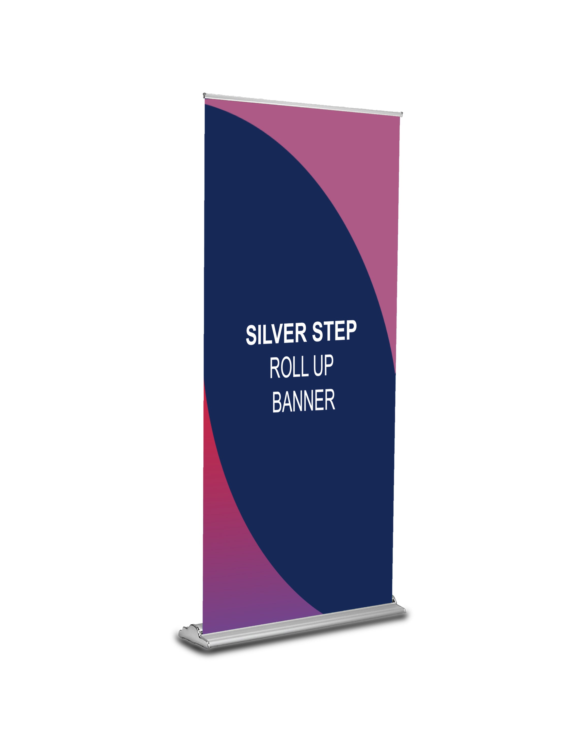 Silver Step Roll Up Banner