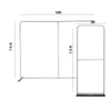 EZ Exhibit Essentials: 10ftx10ft Booth Kit with Backwall and Banner Stand