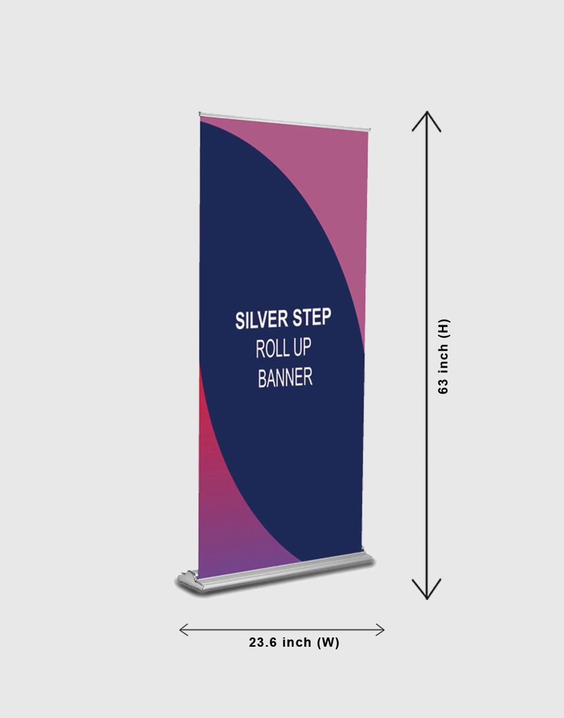 Silver Step Roll Up Banner