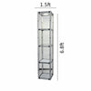 Square Portable Aluminum Spiral Tower Display - 5 Layer Shelves