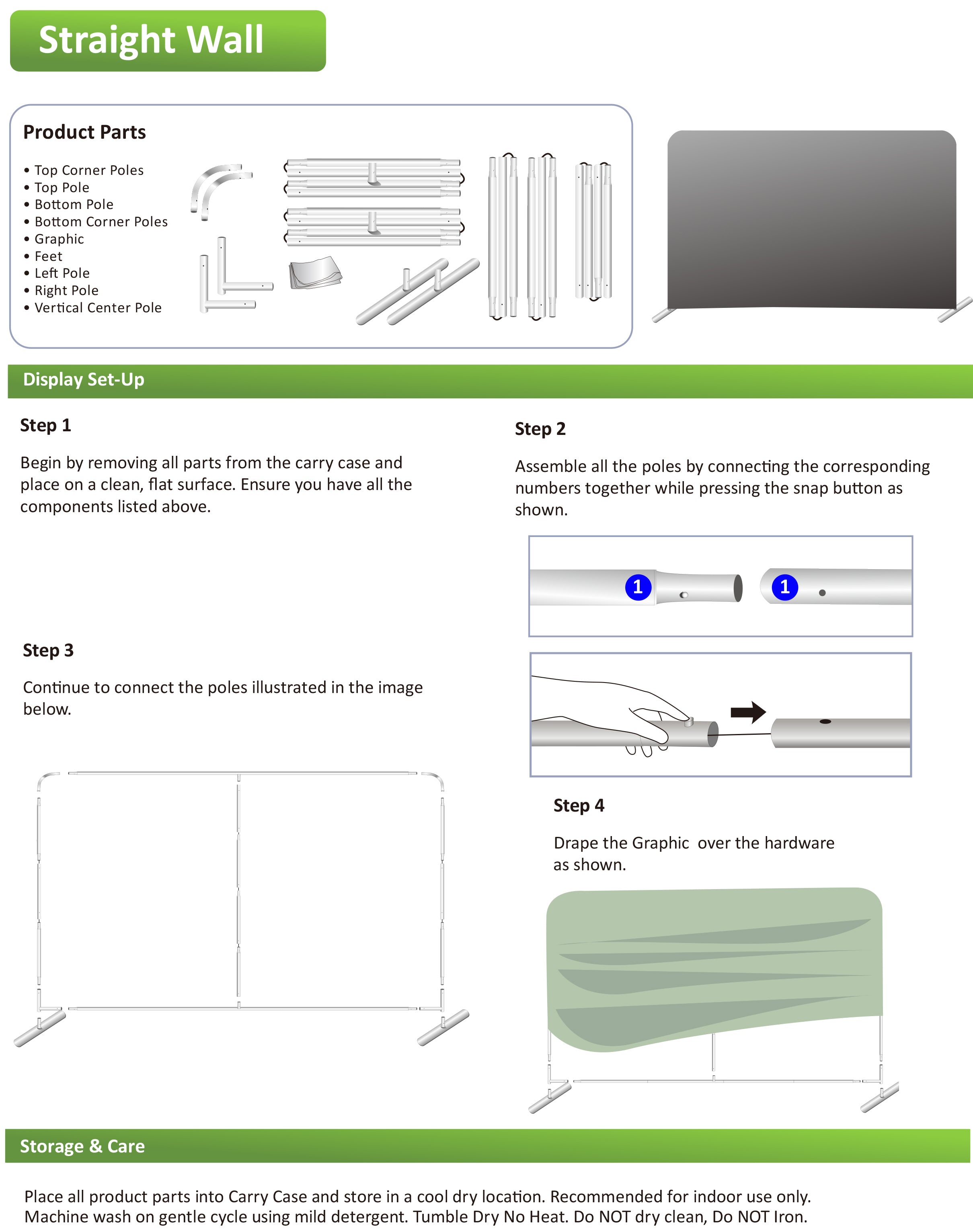 Straight Tension Fabric Media Wall Backdrop