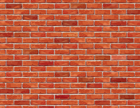 Vector Red Brick Wall Backdrop Printing