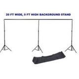20' W x 20' H Chroma Key Green Screen Backdrop With Stand