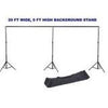 20' W x 20' H Chroma Key Green Screen Backdrop With Stand