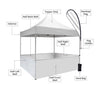 Heavy Duty Custom Canopy Tent (20Ft x 10Ft)