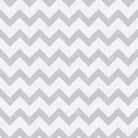 White and Grey Chevron Print Photography Backdrop