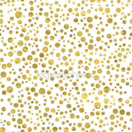White and Gold Pattern Dots Print Photography Backdrop