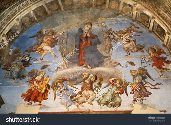 Filippino Lippi's Assumption fresco Print Photography Backdrop
