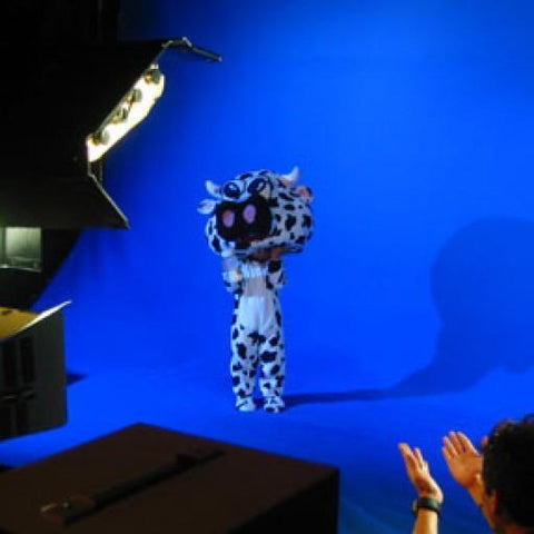 Chroma Blue Solid Muslin Backdrop
